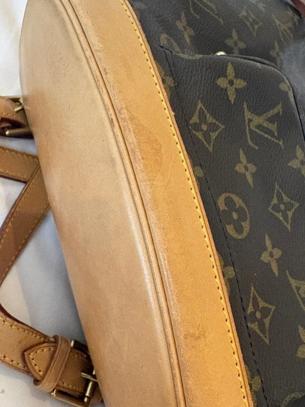 Louis Vuitton Montsouris Backpack Handbag in Brown and Tan Japan purchased